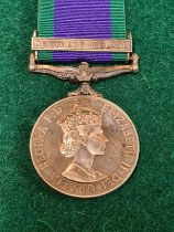 Northern Ireland medal No. 24295543 Fusilier D.J. Hardy RRF