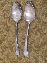 A pair of Georgian Charles Boyton silver spoons