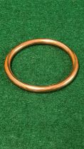 9ct hollow gold bangle