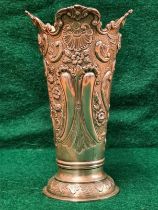 Victorian silver vase
