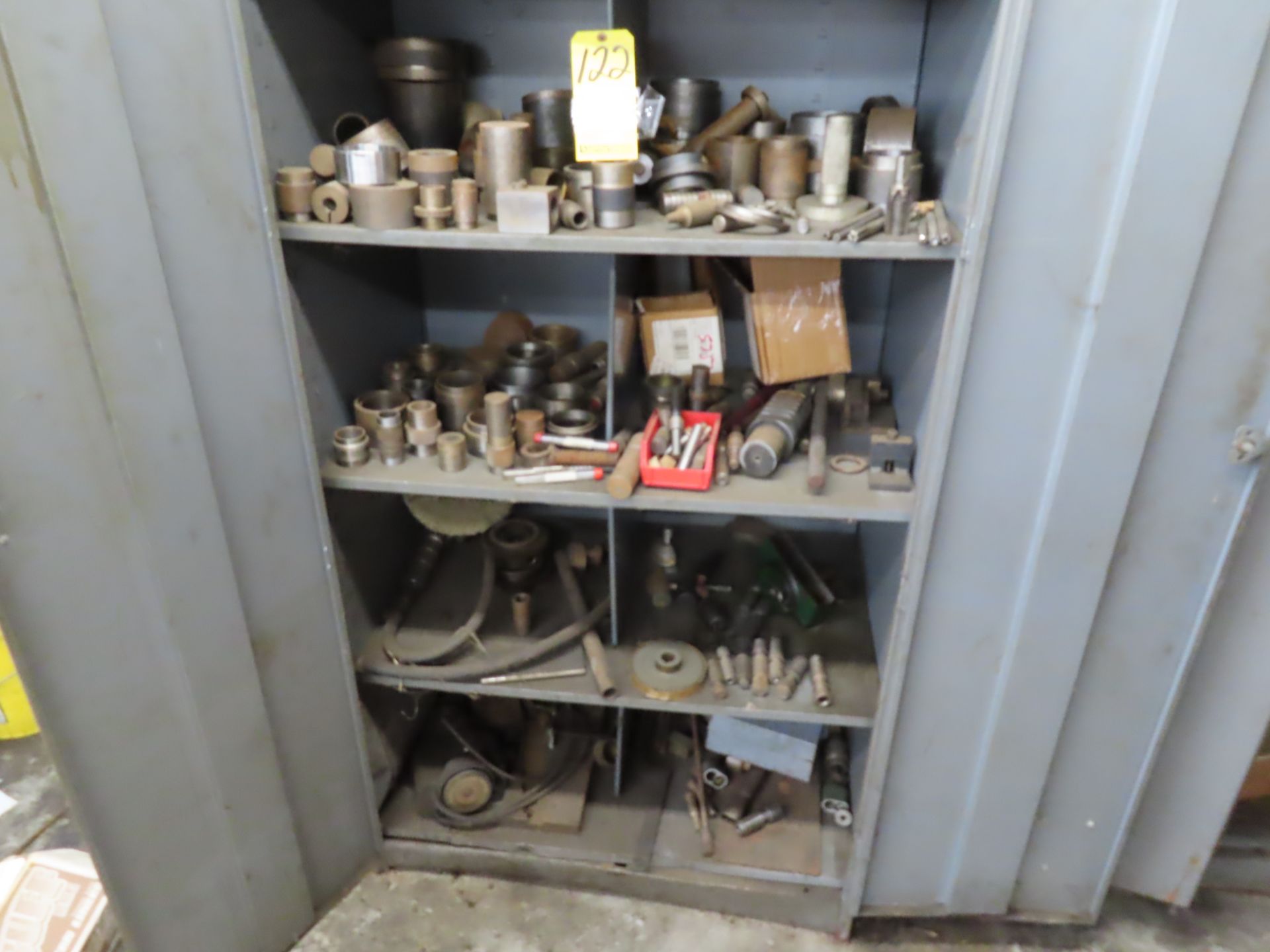 LOT (2) CABINETS W/CONTENTS - MISC. TOOLING, FIXTURES, ETC.BLDG: 1 - LOT (2) CABINETS W/CONTENTS - M