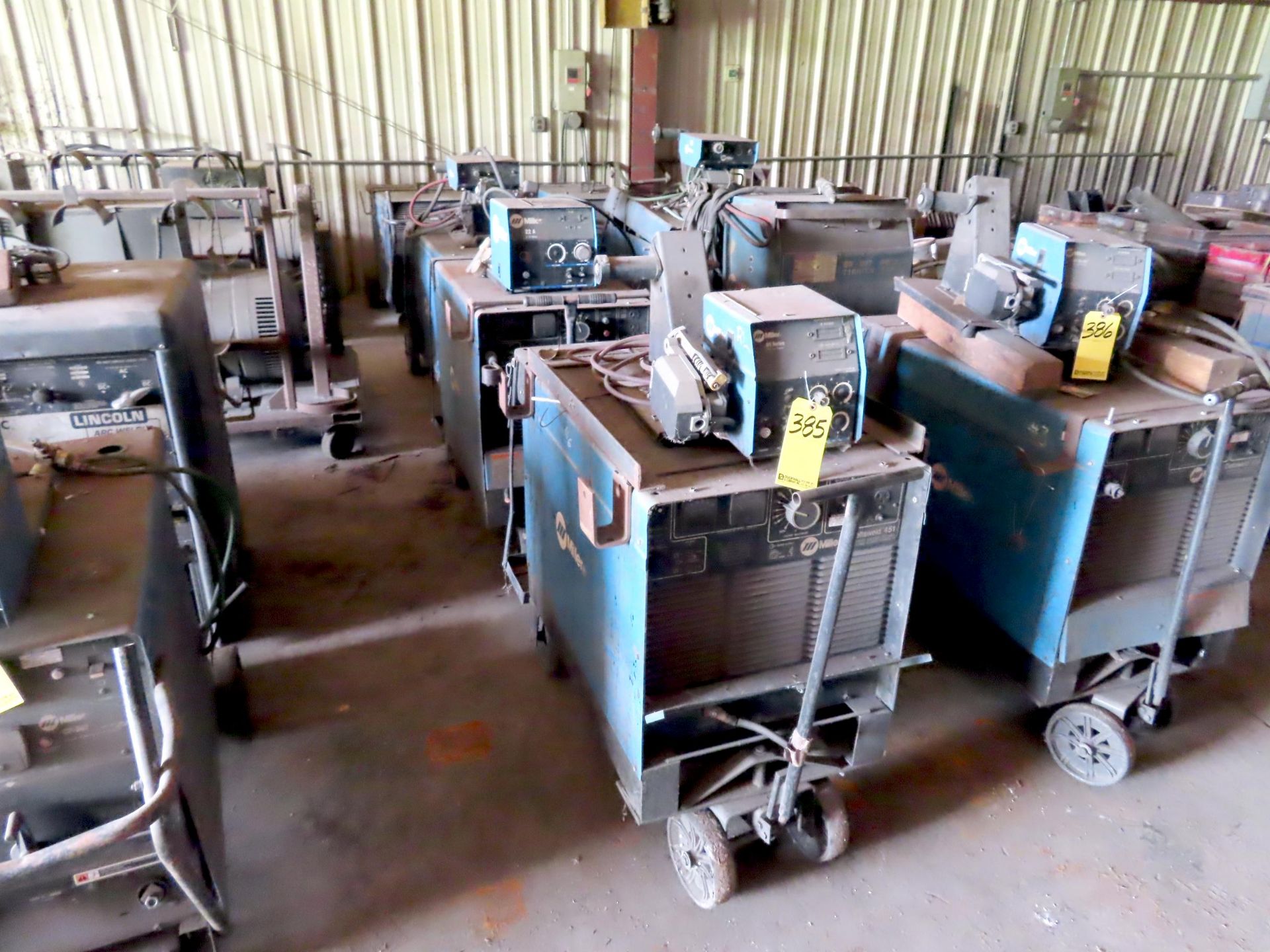 LOT (4) MILLER WELDERS - (2) DELTAWELD 451'S, DELTAWELD 452 & CP-252TSBLDG: 5 - LOT (4) MILLER WELDE