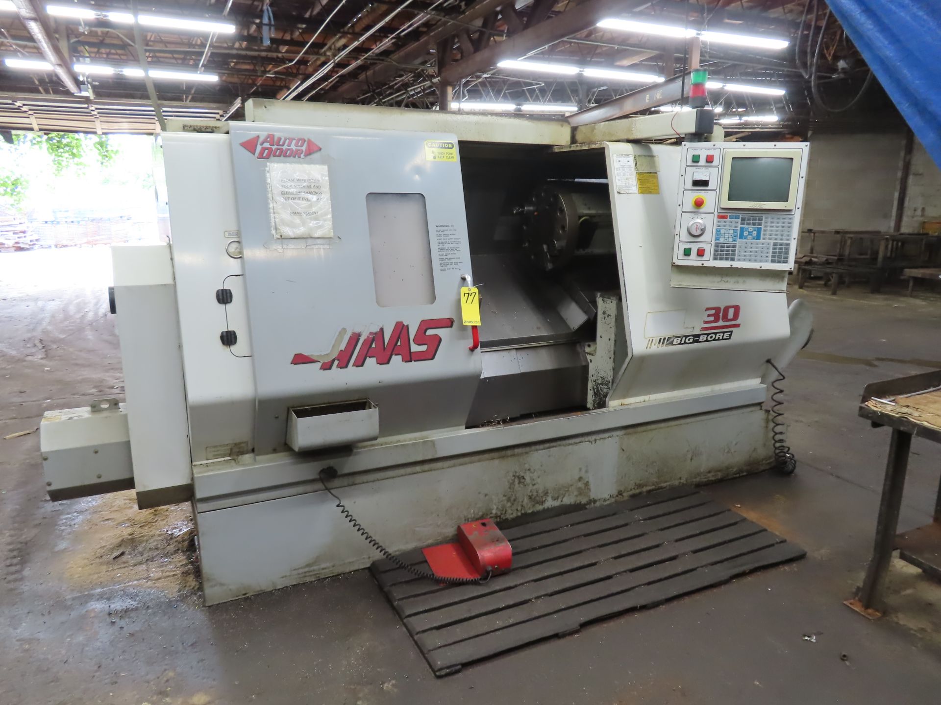 2000 HAAS CNC TURNING CENTER, M# SL30TB, S/N 62834, 15" 3-JAW CHUCK, 12-STATION TURRET, TOOL PRESSET