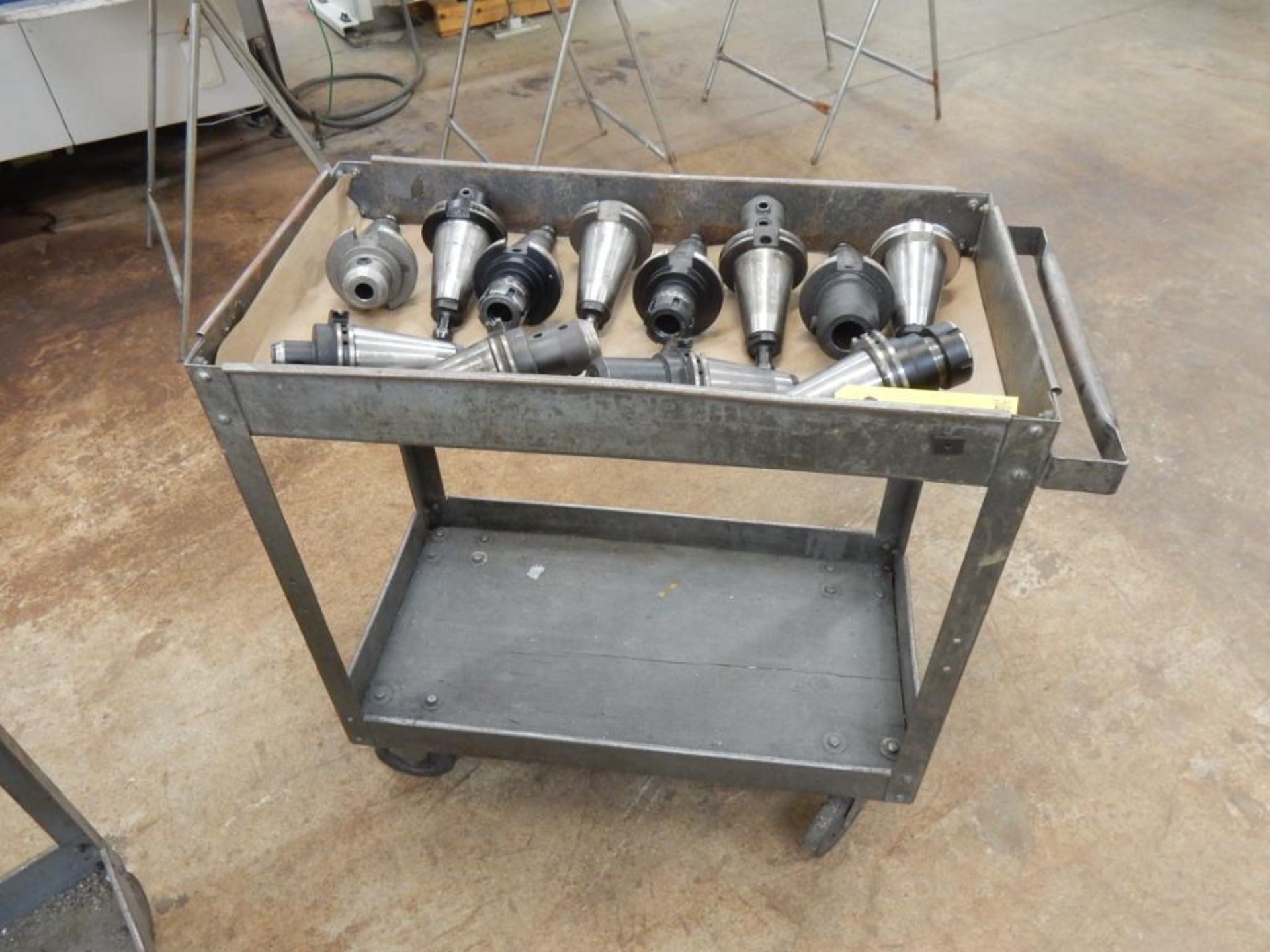 CART W/CONTENTS - (12) CT50 TOOL HOLDERS - Image 2 of 2