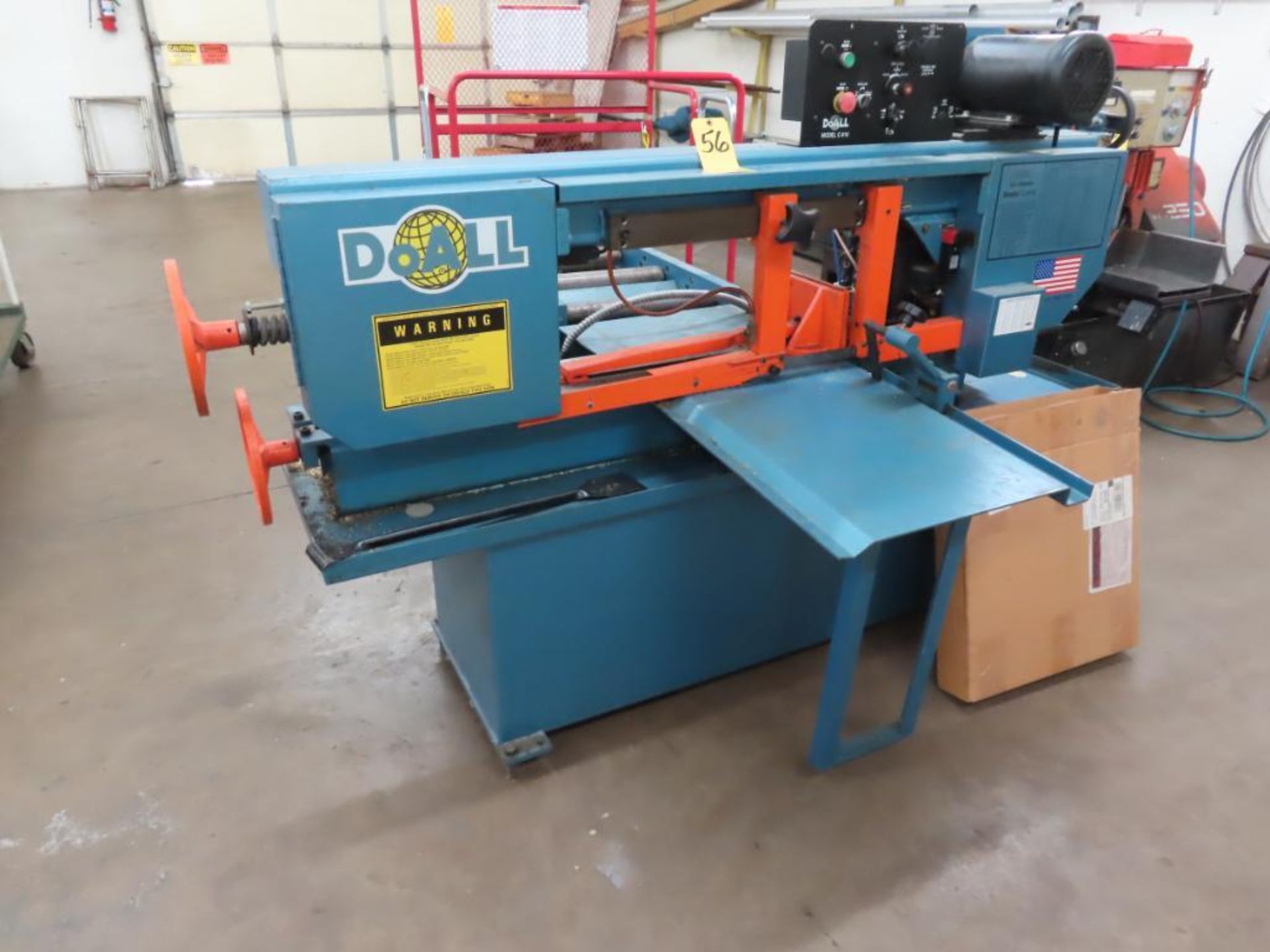 DOALL M# C916M HORIZ. BANDSAW, S/N 527-092273, 2009, MANUAL CLAMP & FEED, COOLANT - Image 2 of 6