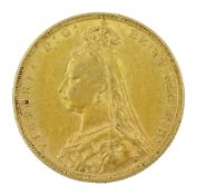 Queen Victoria 1890 gold full sovereign coin