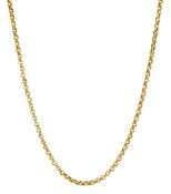 9ct gold belcher link chain necklace