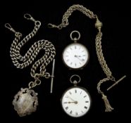 Victorian silver lever fusee fob watch