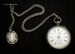 Victorian silver pocket watch by American Watch Company