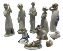 Ten Nao figures including; doctor