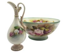 Early 20th century Royal Worcester fruit bowl by Reginald Austin