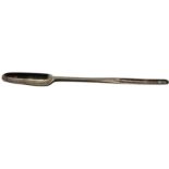 George I silver marrow scoop engraved with the initial 'W' L21cm London 1720 Maker Samuel Hitchcock