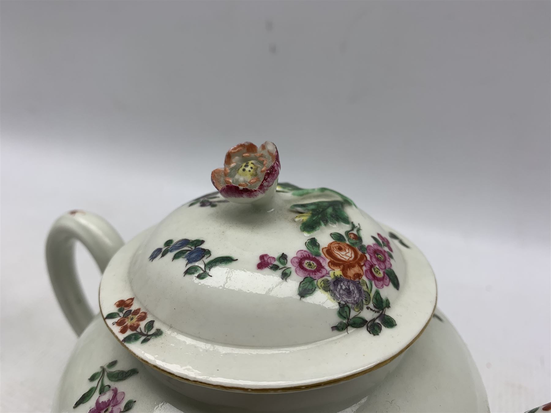 18th century English globular teapot - Image 3 of 9