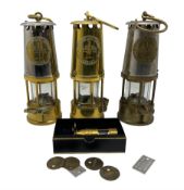 Miners brass safety lamp by Protector Lamp and Lighting Co.