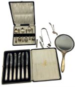 Set of six silver coffee spoons Sheffield 1902