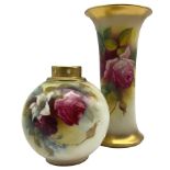Early 20th century Royal Worcester vase by Mildred Hunt