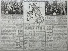 Henri Abraham Chatelain (French 1684-1743): 'Carte du Gouvernement Militaire d'Angleterre ou l'on re