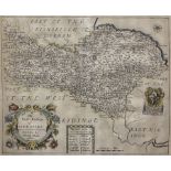 Richard Blome (British 1635-1705): 'North Riding of Yorkshire'