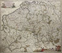 Nicolaes Visscher I (Dutch 1649-1702): 'Belgii Regii Tabula'