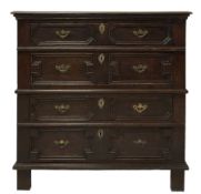 Jacobean design oak chest