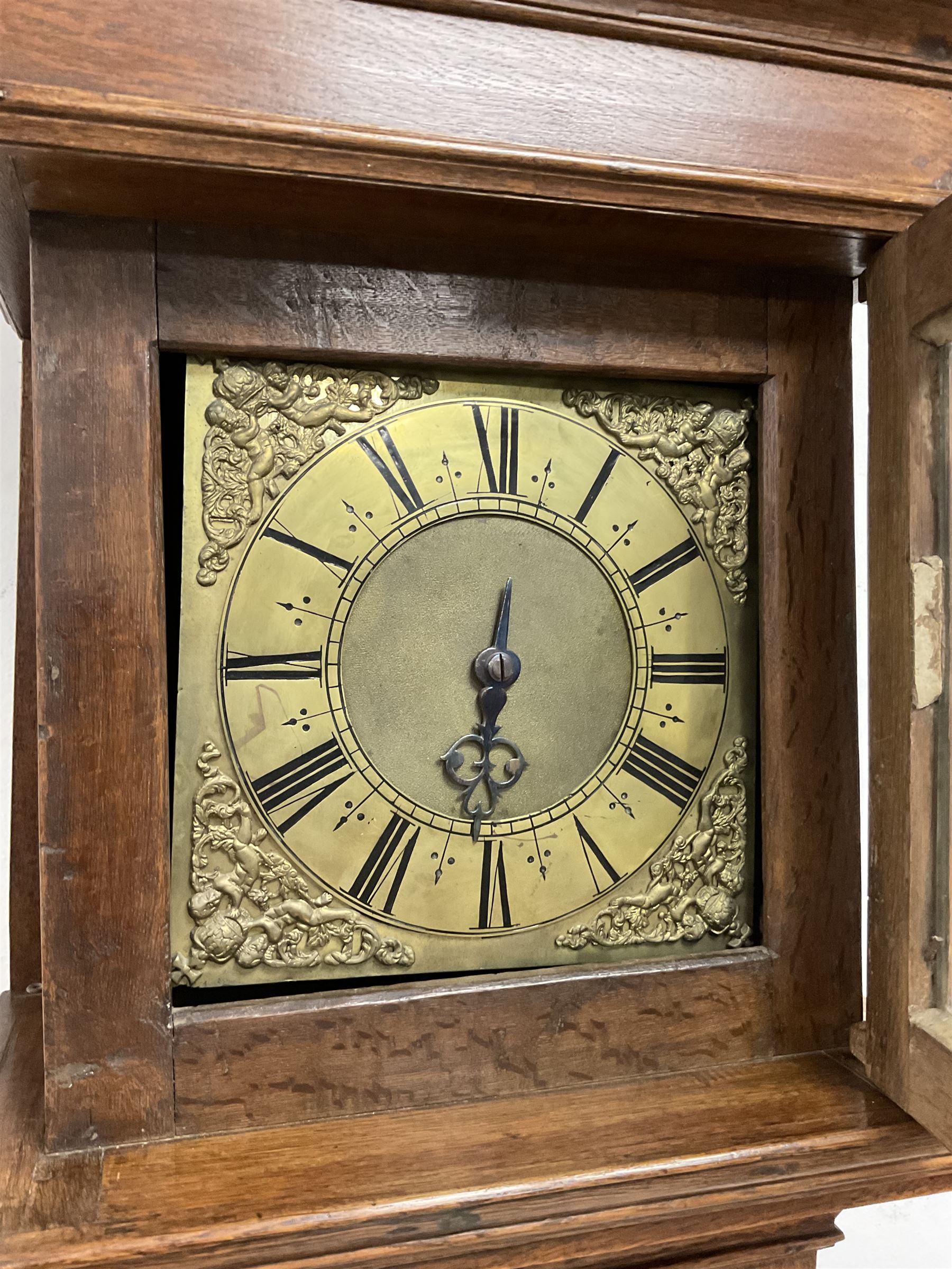 Unsigned - 18th century oak single handed 30hour longcase c1740 - Image 3 of 4