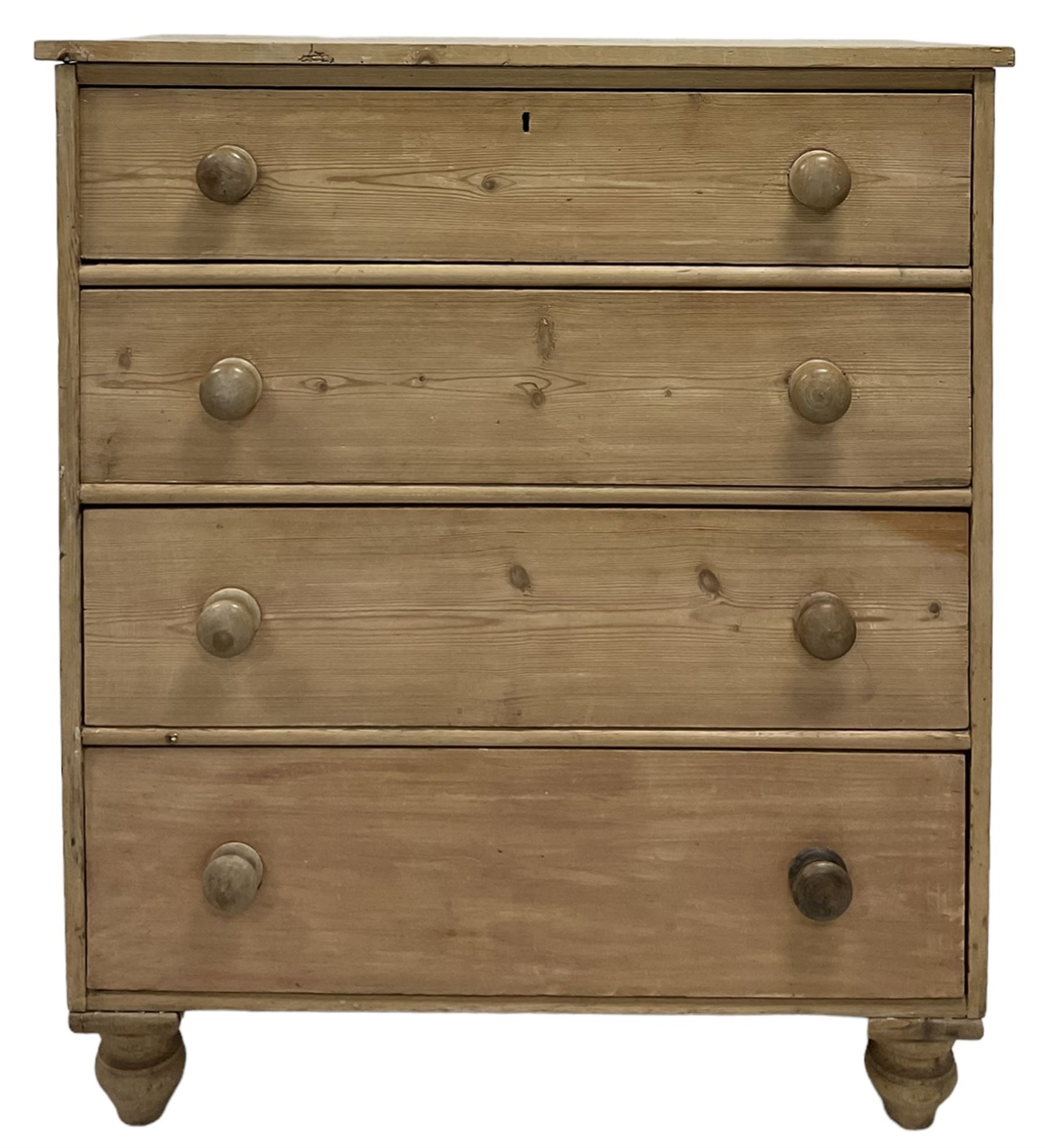 Victorian pine chest of drawers