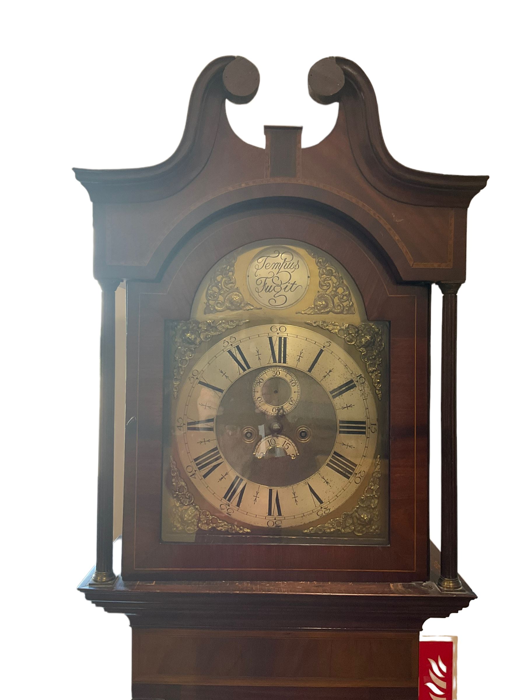 Unsigned - late-18th century 8-day mahogany longcase clock - Image 3 of 6