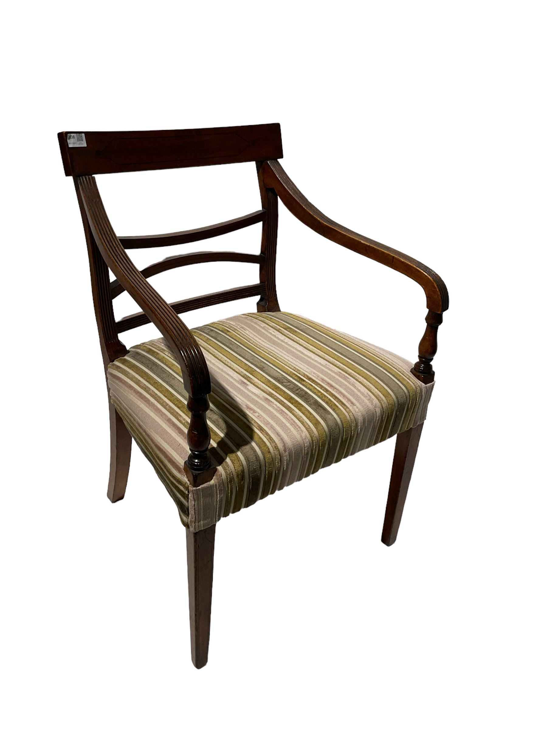 Regency mahogany inlaid armchair - Image 2 of 3