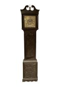 Bradley of Ilkiston - mid-18th century 30-hour carved oak longcase clock