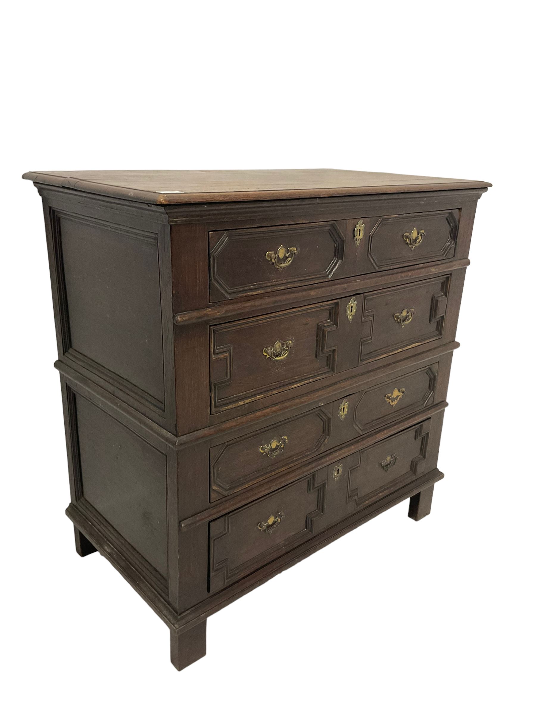 Jacobean design oak chest - Image 3 of 5