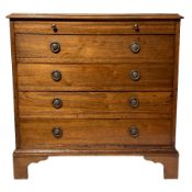 George III mahogany straight-front chest