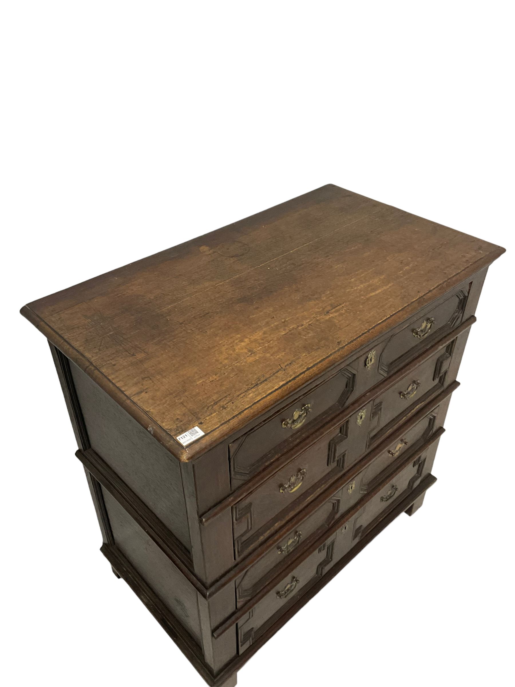 Jacobean design oak chest - Image 2 of 5