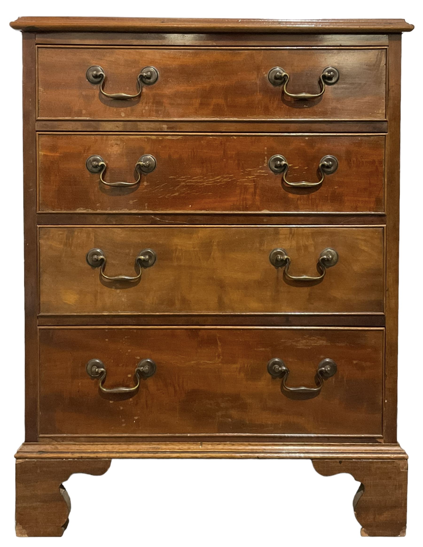 Georgian style mahogany chest of drawers