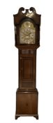 John Rouckliffe London -19th century 8-day oak and mahogany longcase