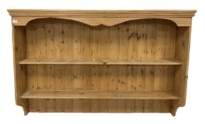 Pine plate rack