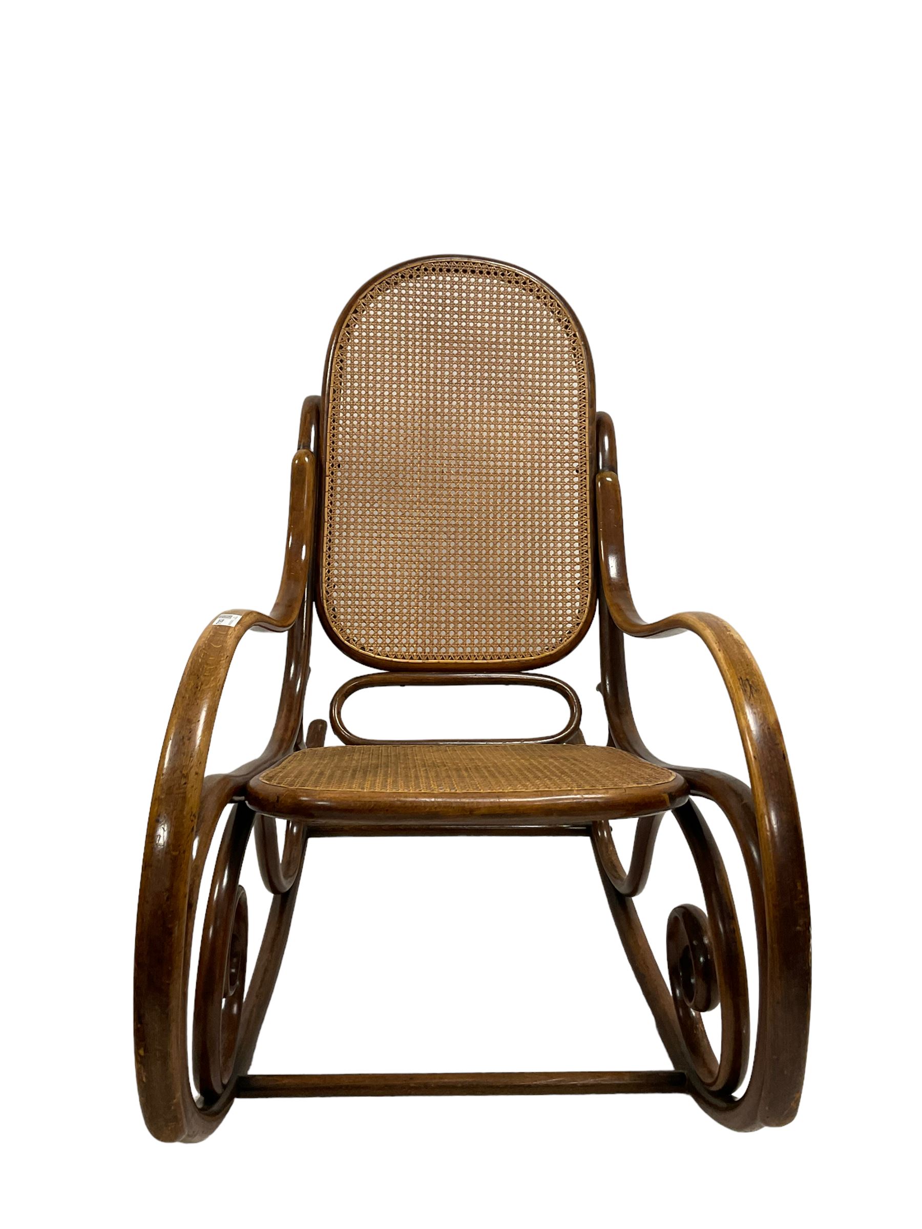 20th century bentwood rocking chair - Image 3 of 3