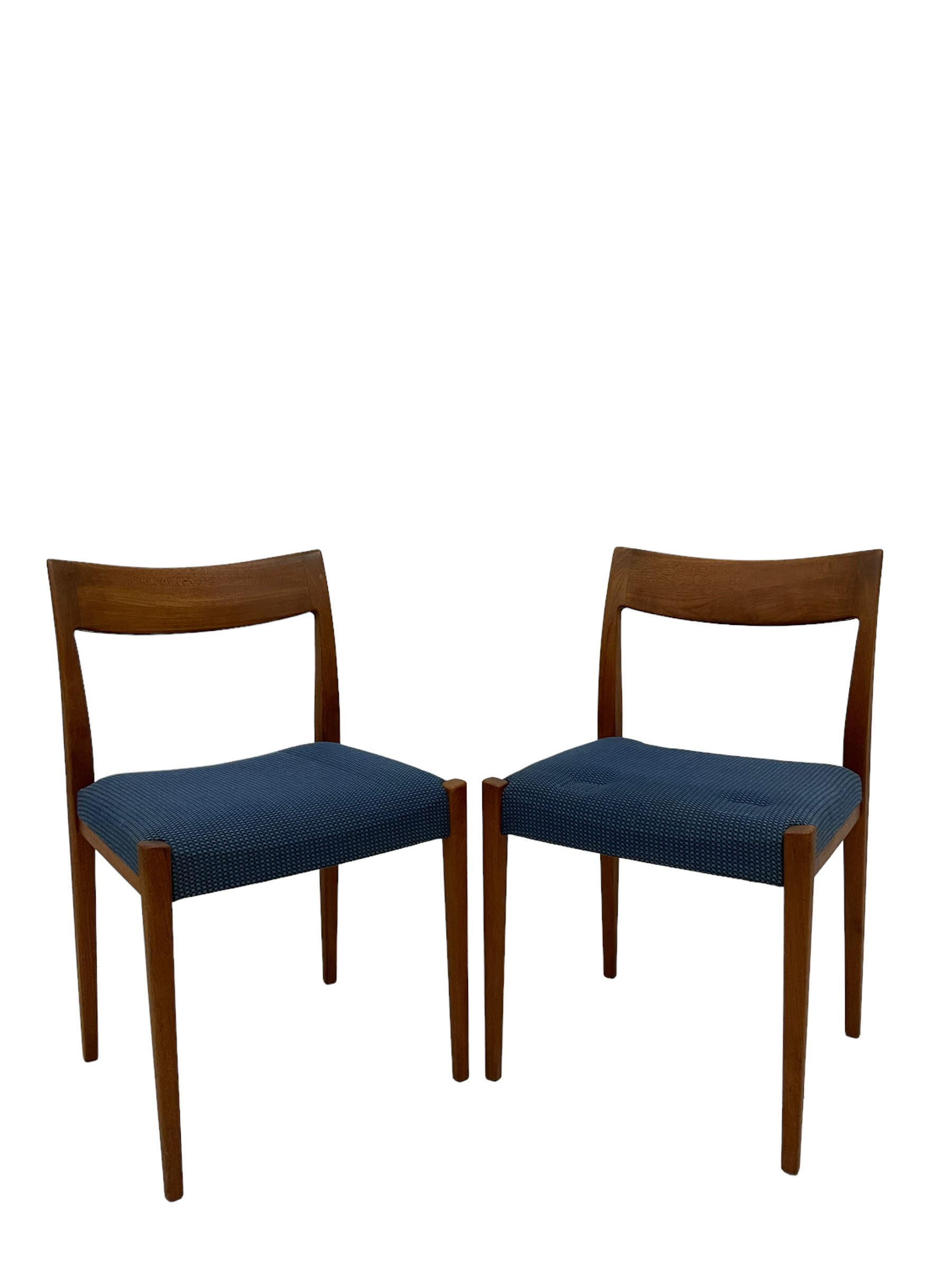 Nils Jonsson for Troeds - Pair of 20th century teak chairs by with upholstered seats - Image 4 of 7