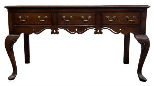 Georgian design oak dresser base