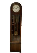 English - 1930's Westminster chime 8-day oak longcase clock