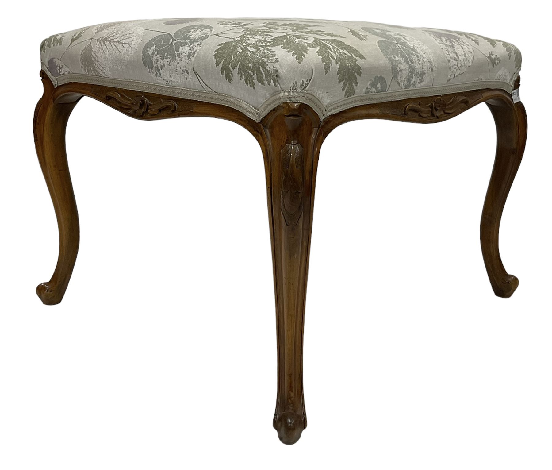 French style walnut stool