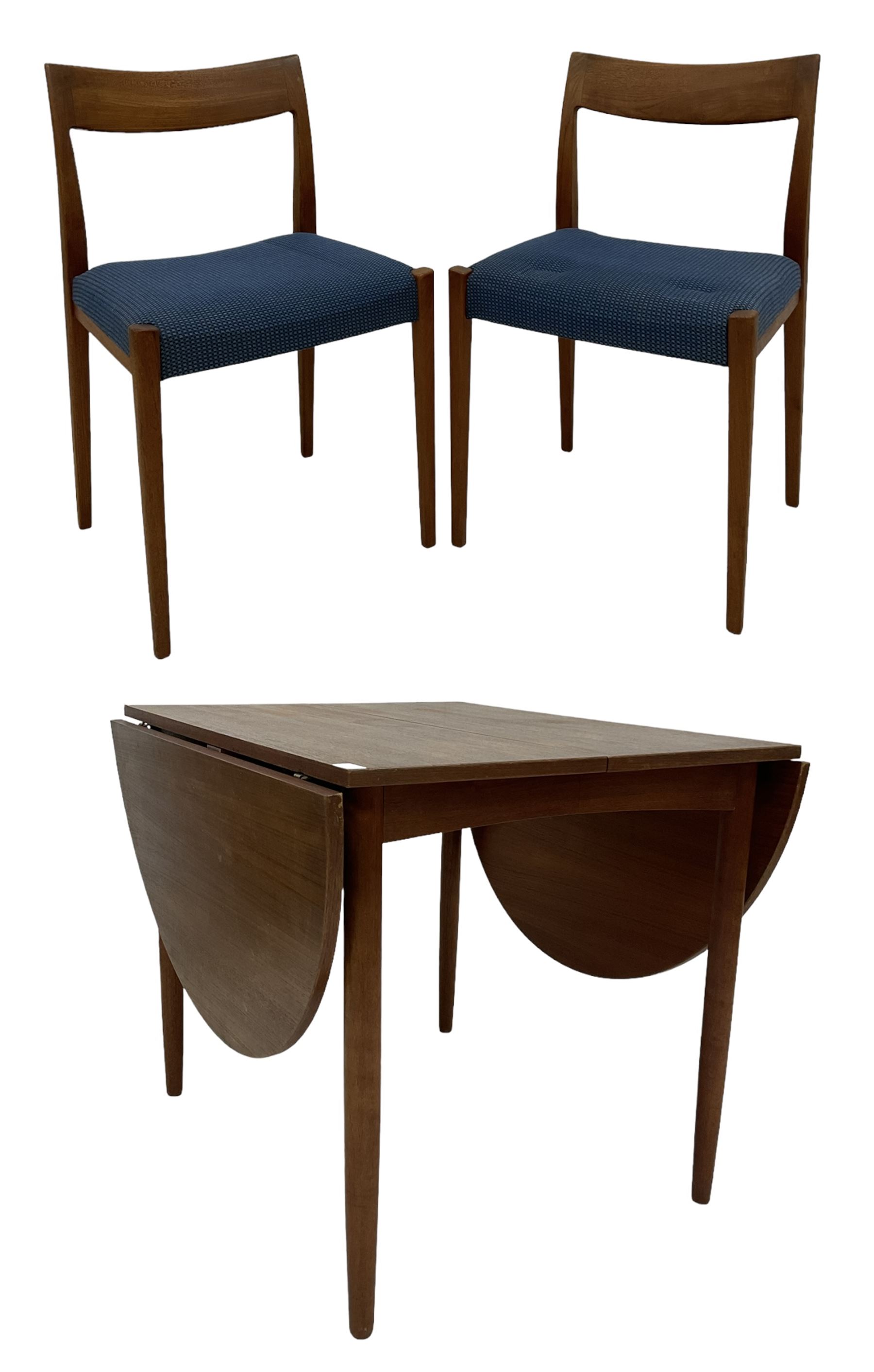 Nils Jonsson for Troeds - Pair of 20th century teak chairs by with upholstered seats