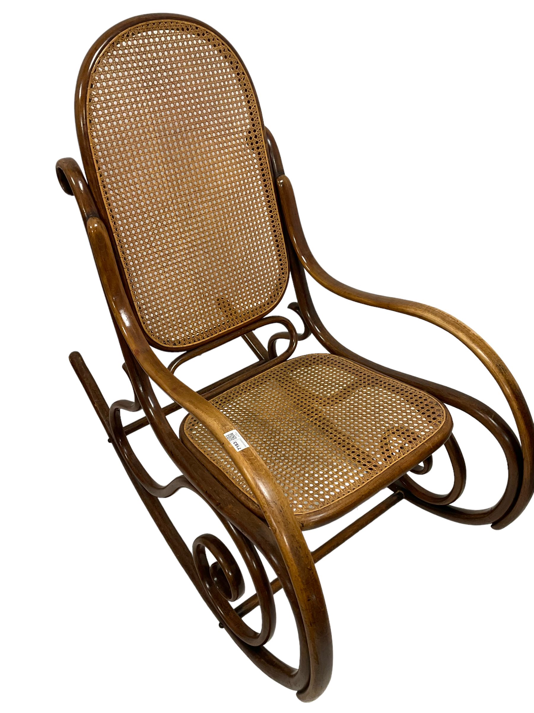 20th century bentwood rocking chair - Image 2 of 3