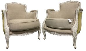 G&G - Pair of French style tub chairs