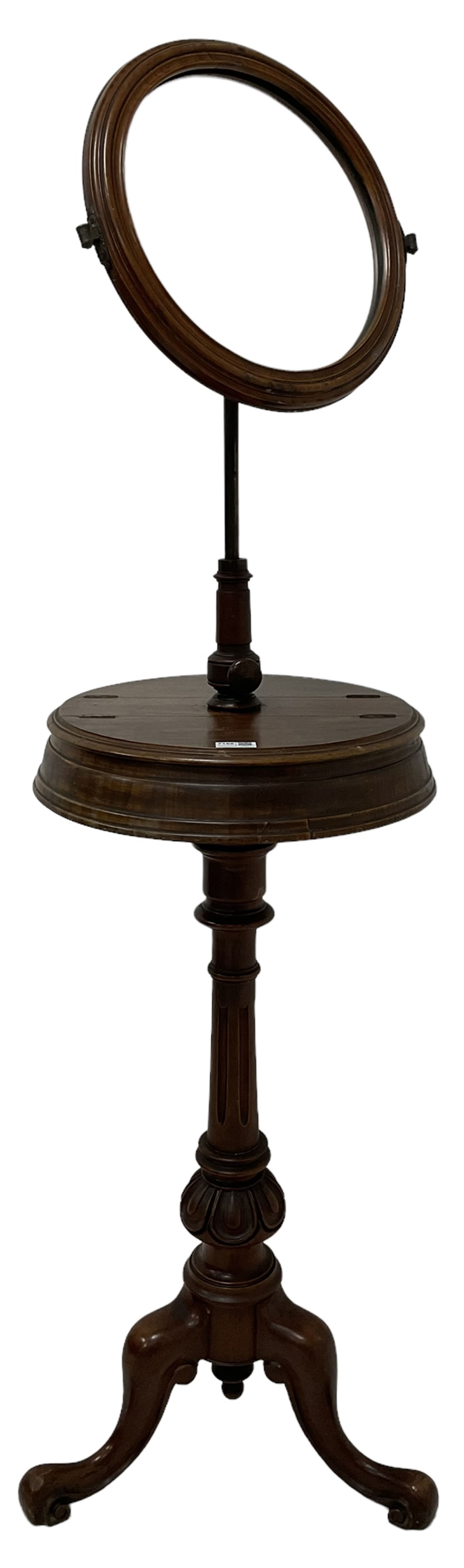 Victorian mahogany gentleman's shaving stand