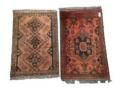 Two small Persian ground rugs