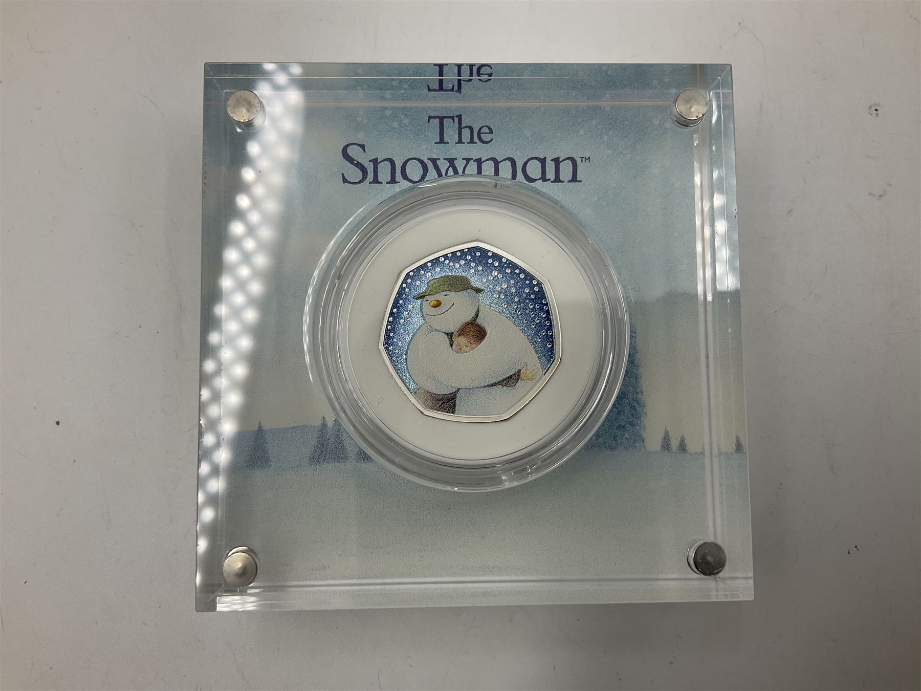 Four The Royal Mint United Kingdom 'The Snowman' silver proof fifty pence coins - Image 2 of 13