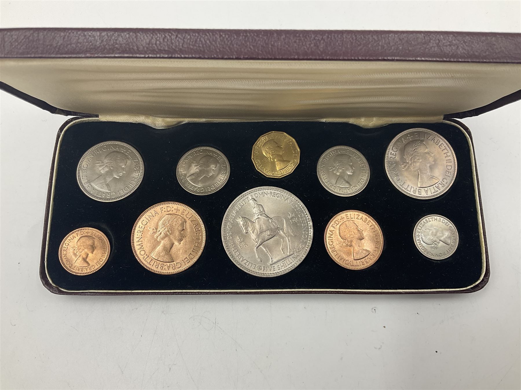 Queen Elizabeth II 1953 ten coin specimen set - Image 3 of 4