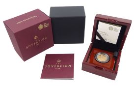 Queen Elizabeth II 2018 gold proof piedfort sovereign coin