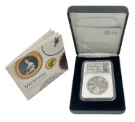 The Royal Mint United Kingdom 2019 silver proof piedfort five pound coin