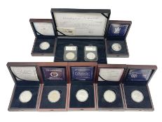 Silver coins and medallions including Bailiwick of Guernsey 2016 'Prince Philip 95' five pounds